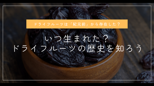 いつ生まれた?ドライフルーツの歴史を知ろう
